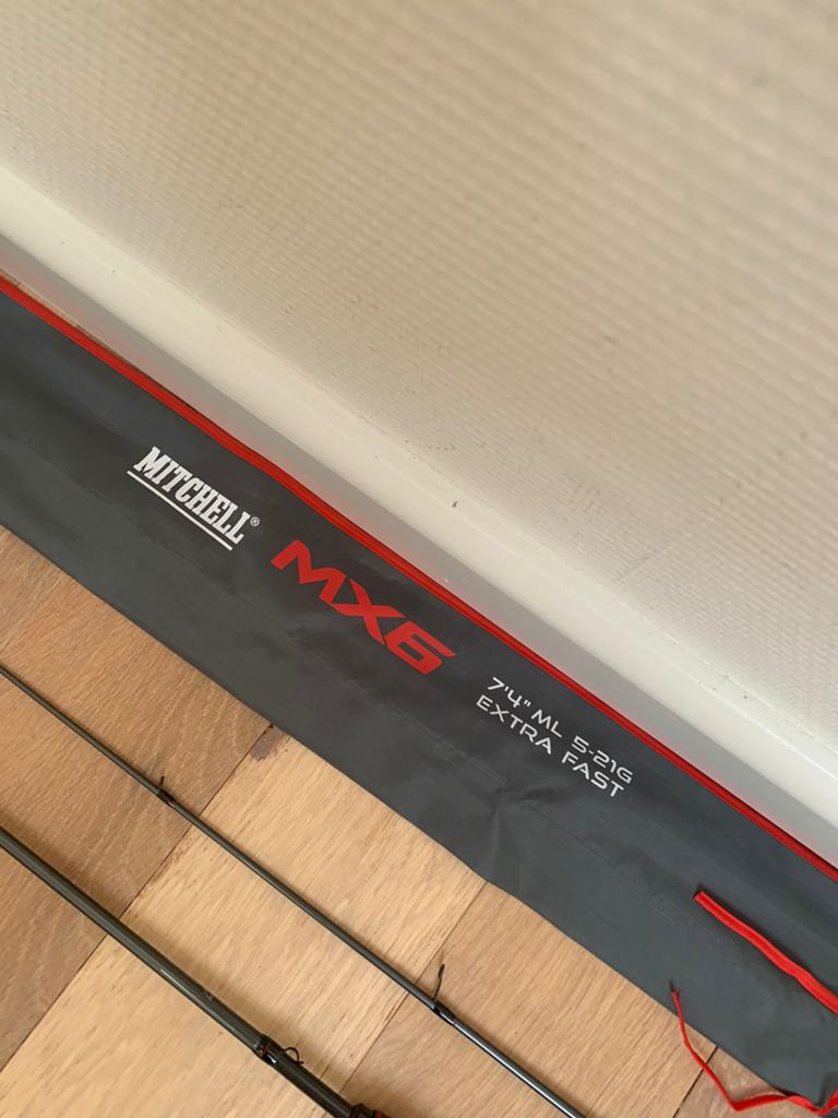 Nieuwe Mitchell MX6 ML spinhengel, 2.23m & 5-21 gr, Mitchell, Werphengel, Nieuw, Ophalen of Verzenden