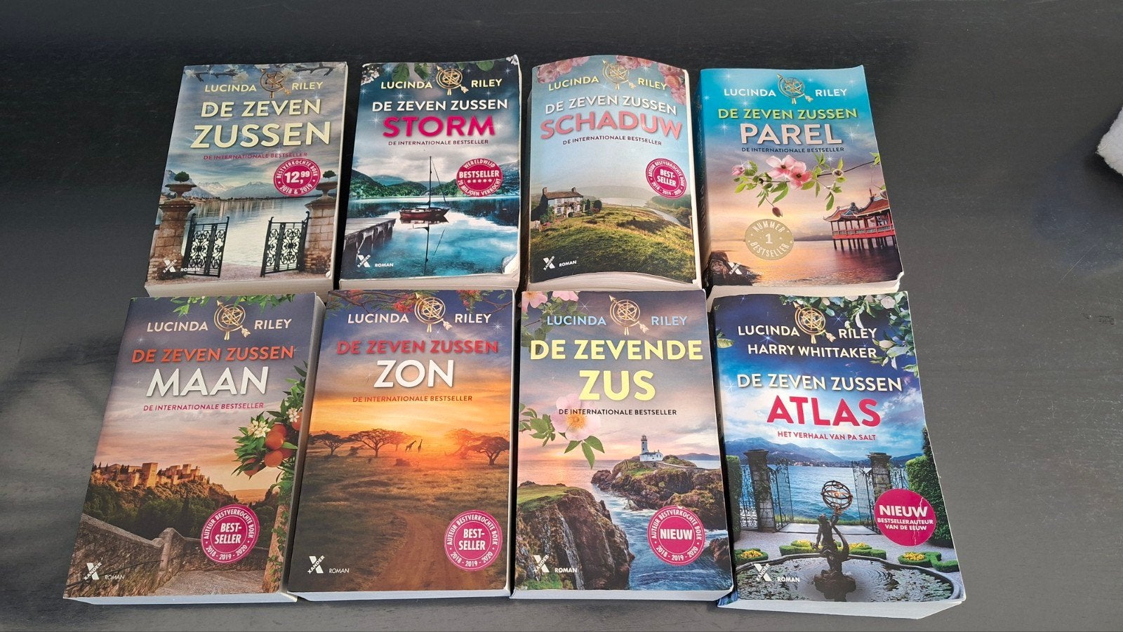 De Zeven Zussen serie - Lucinda Riley - Complete set, Boeken, Ophalen of Verzenden, Zo goed als nieuw, Lucinda Riley, Nederland