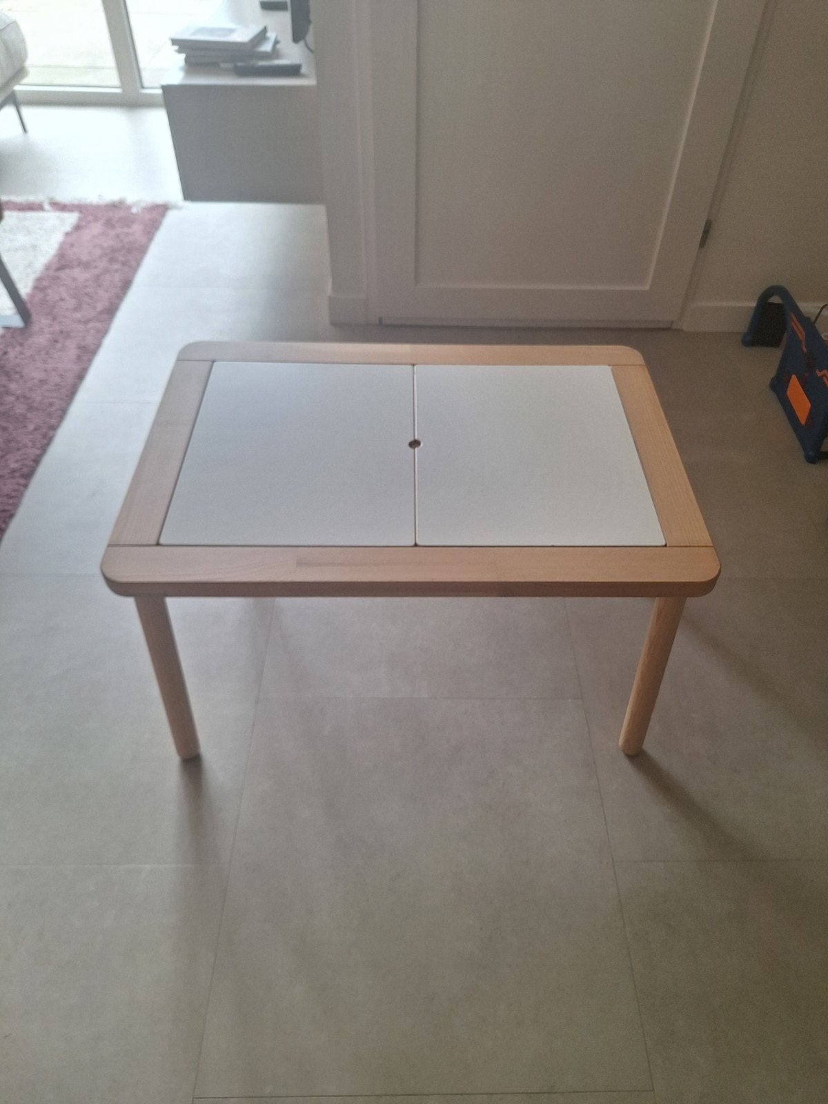 IKEA FLISAT Kindertafel met stoel (oranje), Ophalen of Verzenden
