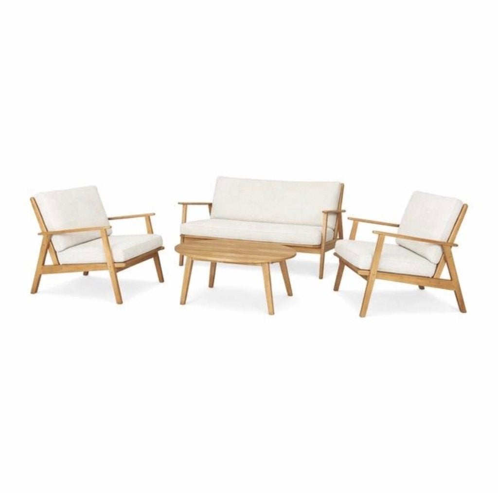 Lounge set. (nieuw nog in de doos), Ophalen, 5 zitplaatsen, Teakhout, Nieuw