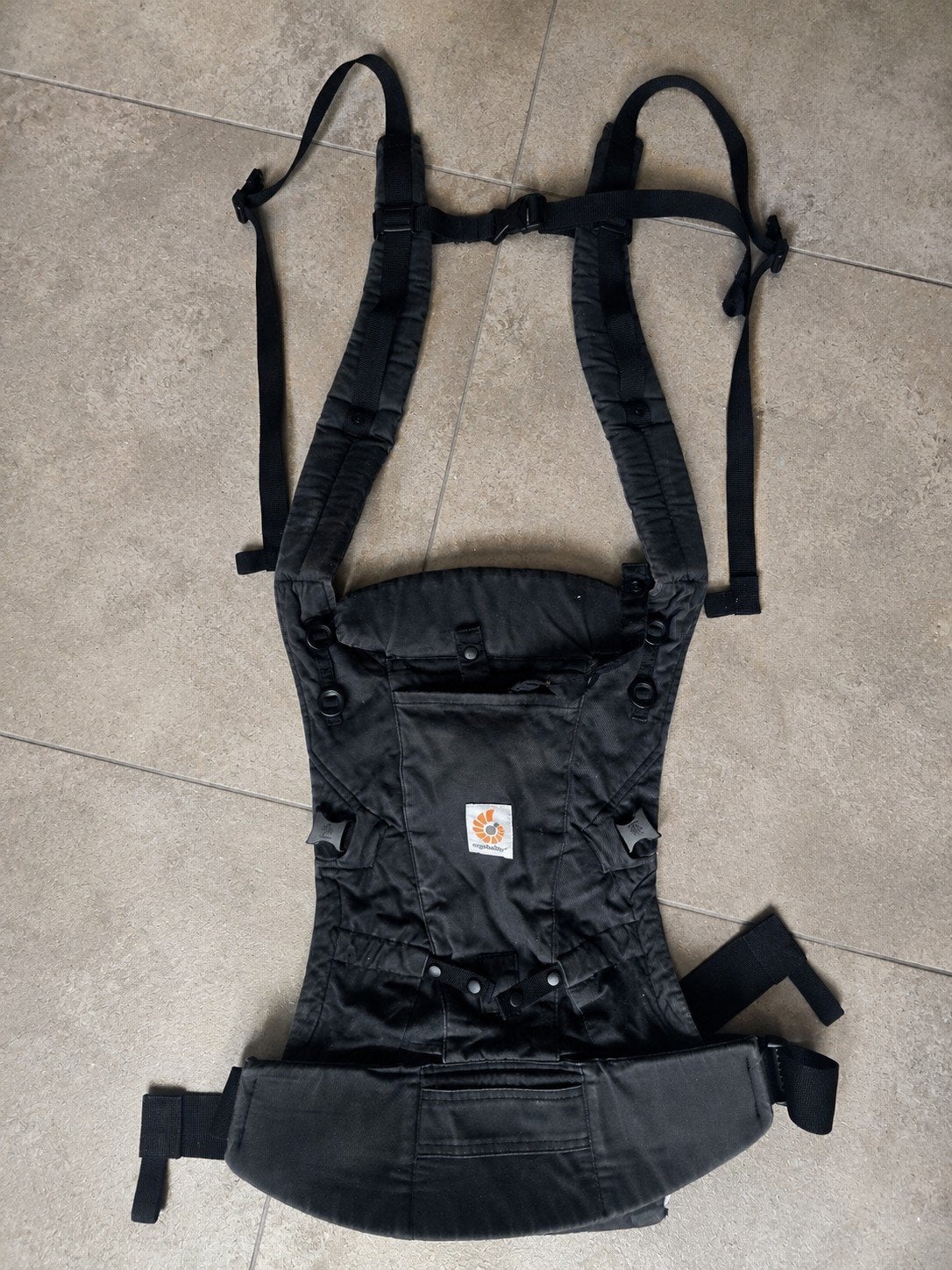 Ergobaby Adapt Soft Touch Cotton draagzak Onyx, Kinderen en Baby's, Babydragers en Draagdoeken, Overige merken, Buik of Rug, Ophalen of Verzenden