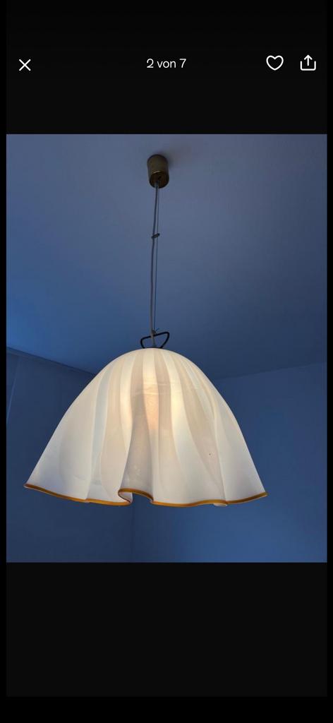 Hanglampe jaren 60, Ophalen, Gebruikt, Glas, Minder dan 50 cm
