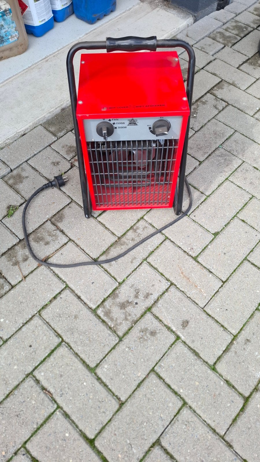 TUP CRAFT Werkplaatskachel 3000W - Elektrische Kachel, Overige soorten, Elektrisch, Ophalen of Verzenden, Zo goed als nieuw