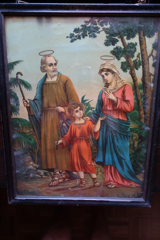 HEILIGE FAMILIE SCHILDERIJ 2, Verzamelen, Religie, Gebruikt, Kaart of Prent, Ophalen of Verzenden