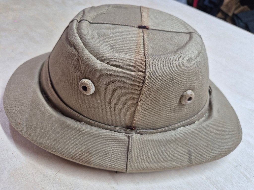 Britse WW1 'Pith Helmet' Bombay Bowler, Ophalen of Verzenden, Landmacht, Engeland, Helm of Baret