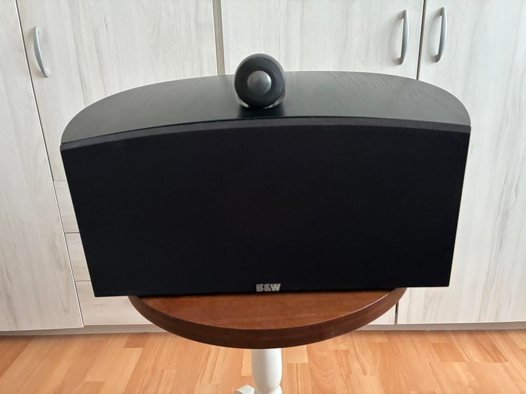 B&W HTM2 nautilus zwarte center speaker, Audio, Tv en Foto, Luidsprekers, Ophalen, Zo goed als nieuw, Center speaker, Bowers & Wilkins (B&W)