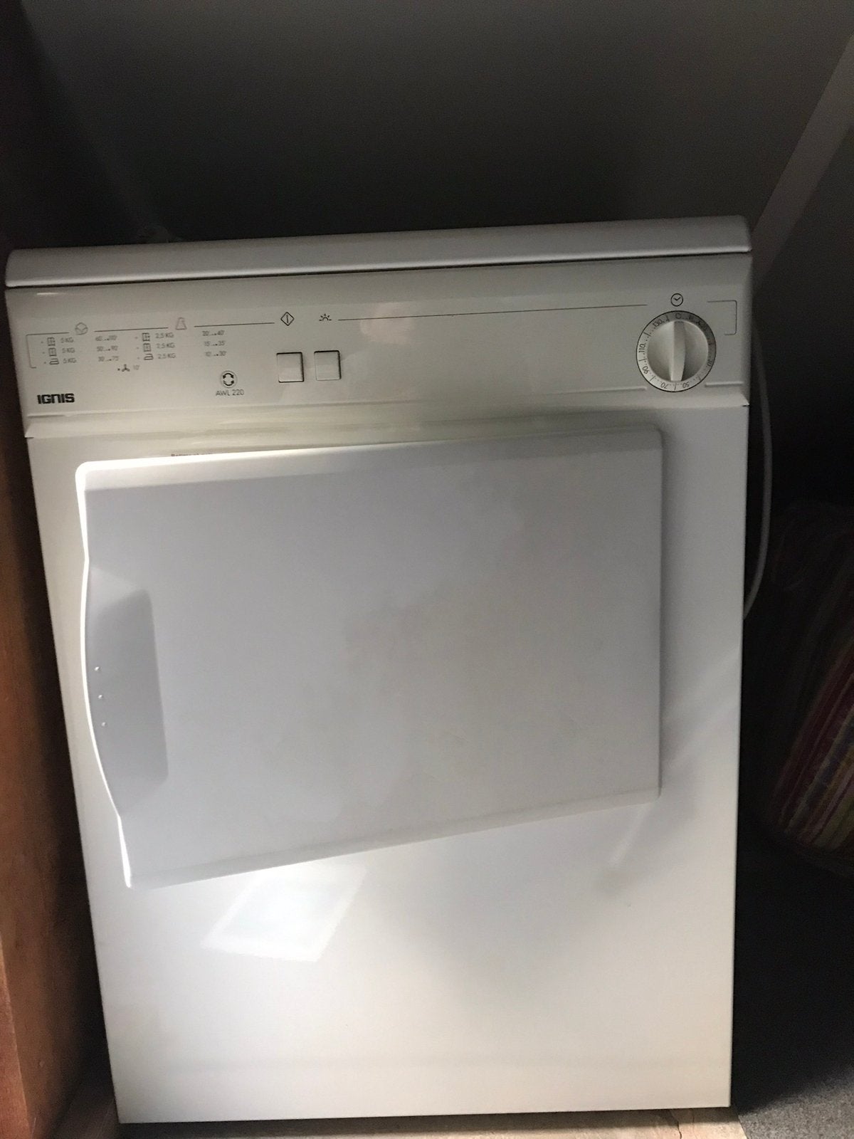 Droogtrommel, 6 tot 8 kg, Luchtafvoer, Ophalen of Verzenden, Zo goed als nieuw