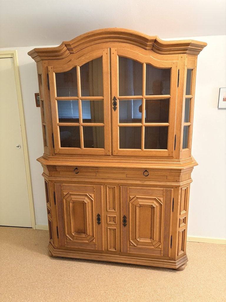 Buffetkast zwaar eiken 45x198x140cm, Huis en Inrichting, Kasten | Buffetkasten, Gebruikt, 150 tot 200 cm, 100 tot 150 cm, 25 tot 50 cm