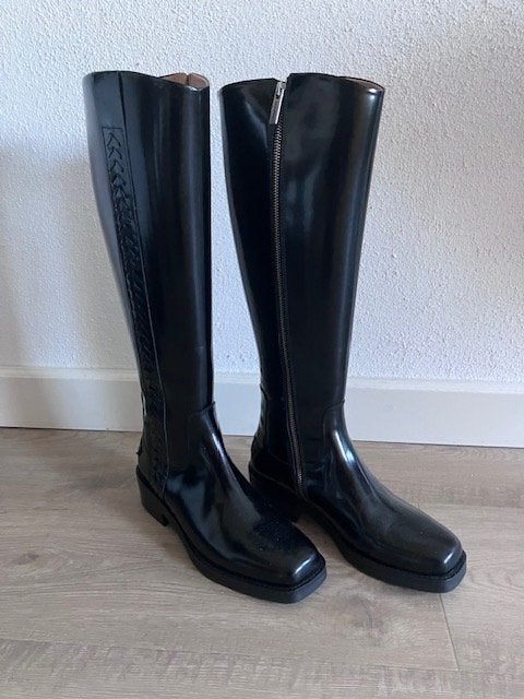 Laarzen Shabby, Ophalen, Hoge laarzen, Shabbies Amsterdam, Zwart