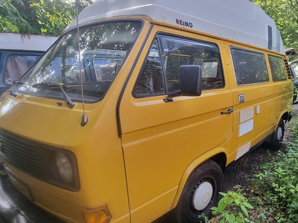 Belastingvrije vintage volkswagen t3 bus camper , benzine, Caravans en Kamperen, Volkswagen, Particulier, Half-integraal, Benzine