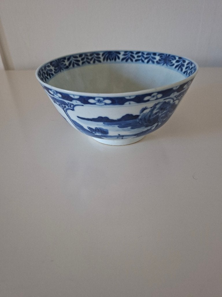 1 antieke wit/blauwe aardewerk kom van MOSA, Antiek en Kunst, Antiek | Keramiek en Aardewerk, Ophalen