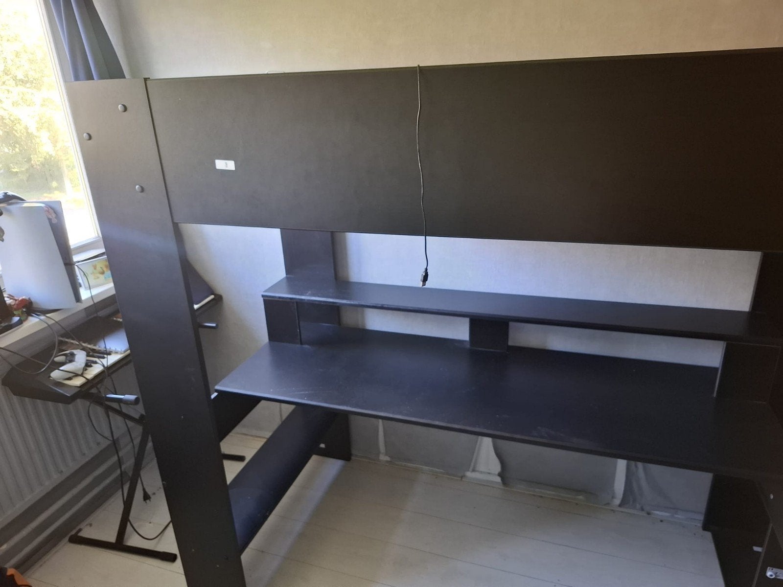 Ikea Hoogslaper/Computerbed, Ophalen, Eenpersoons, 140 cm, Hoogslaper