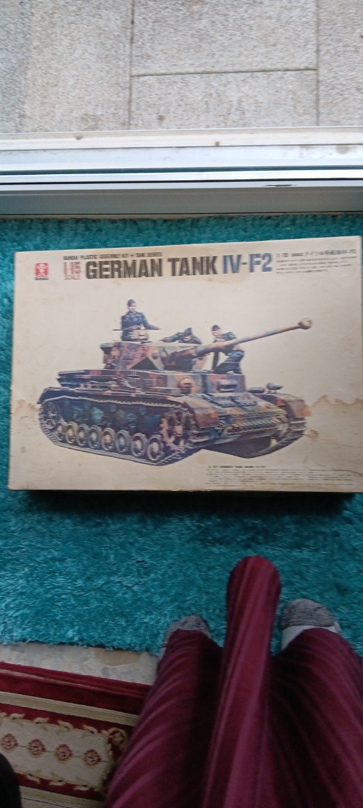 Bandai German Tank IV-F2 Modelbouwkit, Overige merken, Tank, Groter dan 1:32, Ophalen of Verzenden