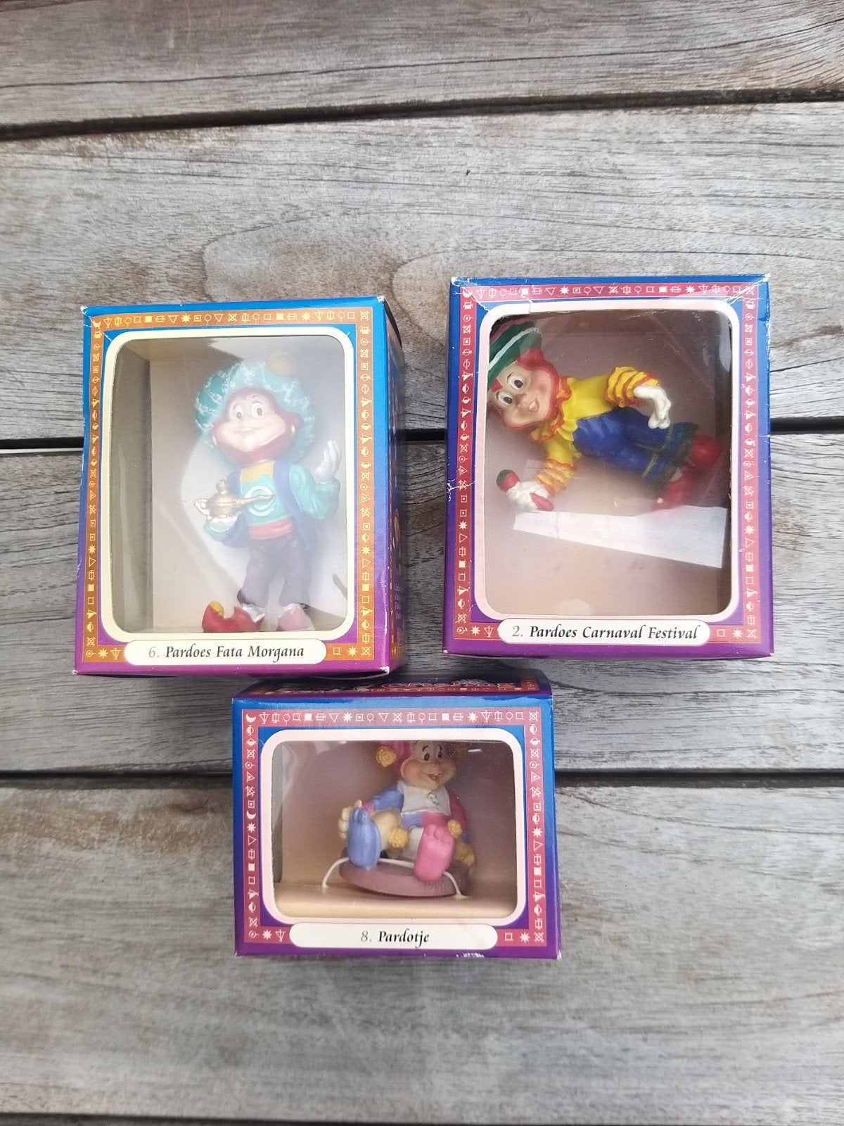 Efteling Pardoes en Pardotje beeldjes - 3 stuks, Verzamelen, Ophalen of Verzenden, Zo goed als nieuw