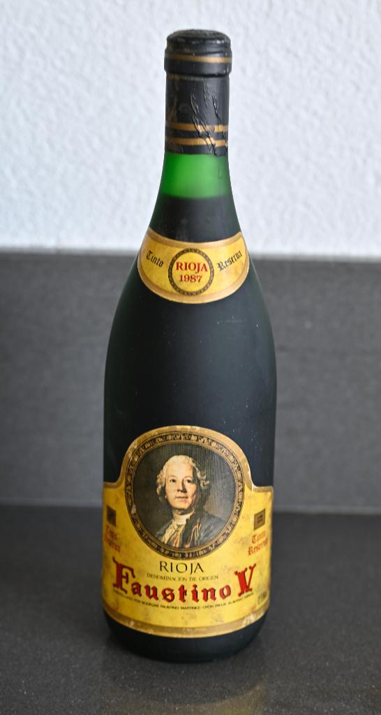 Wijn, Faustino V Rioja 1987, Ophalen, Spanje, Nieuw, Rode wijn