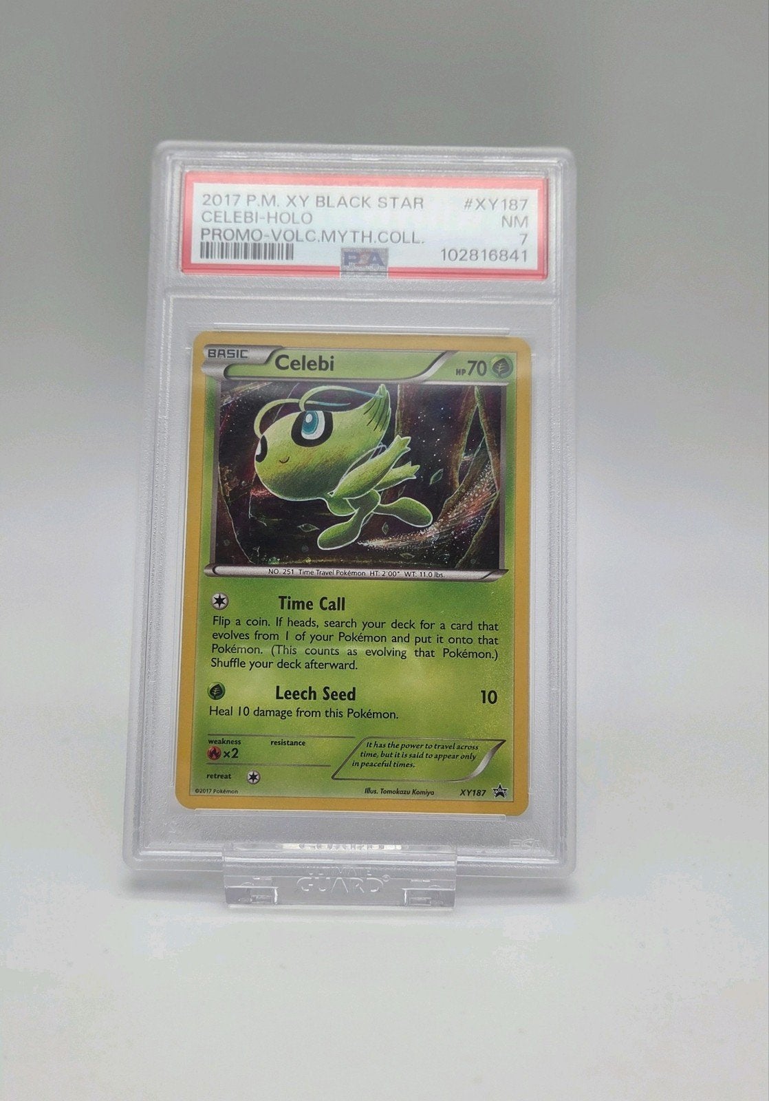 Celebi XY187 Promo Holo PSA 7 met swirl Pokémon Kaart, Hobby en Vrije tijd, Verzamelkaartspellen | Pokémon, Ophalen of Verzenden