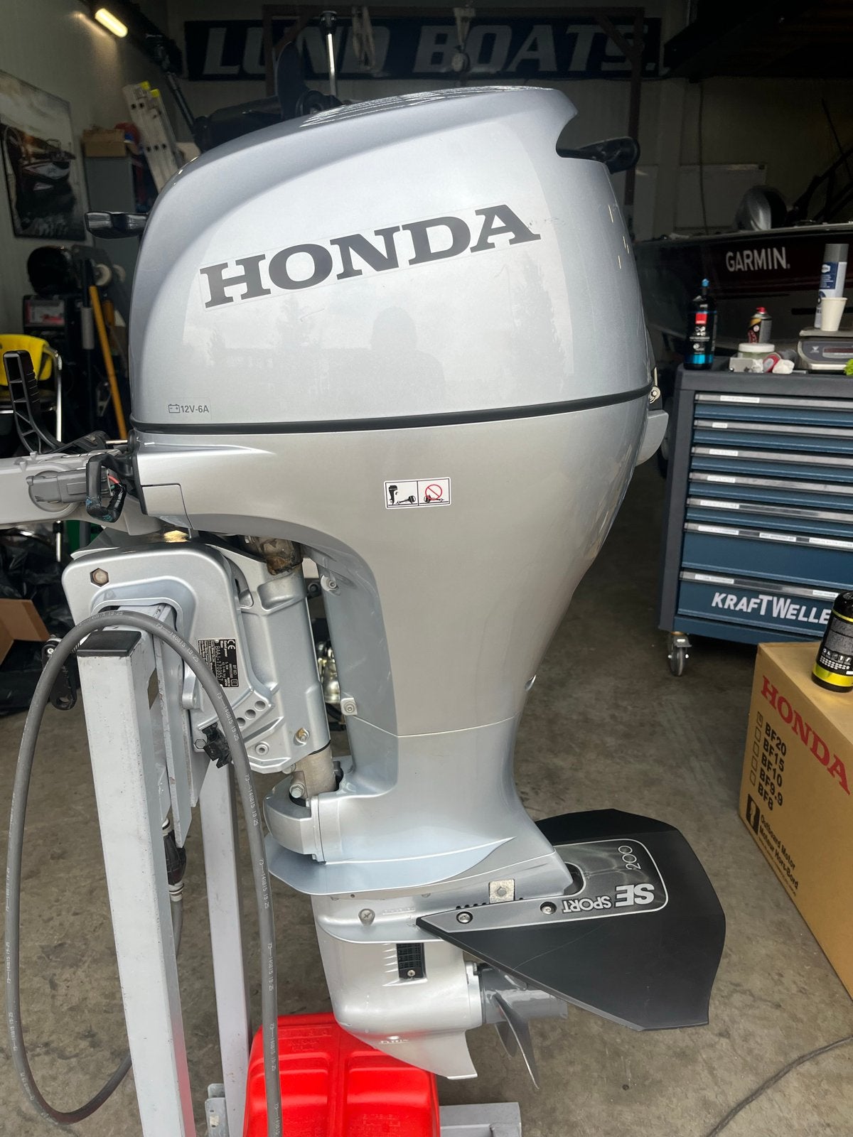 Honda BF8D Kortstaart 4T Buitenboordmotor van 2017, Watersport en Boten, Ophalen, Gebruikt, 5 tot 10 pk, Viertaktmotor