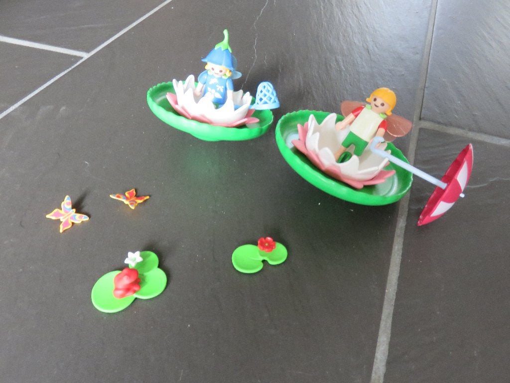 Playmobil elfjes op de waterlelies. Leuke speelset, Ophalen of Verzenden, Gebruikt