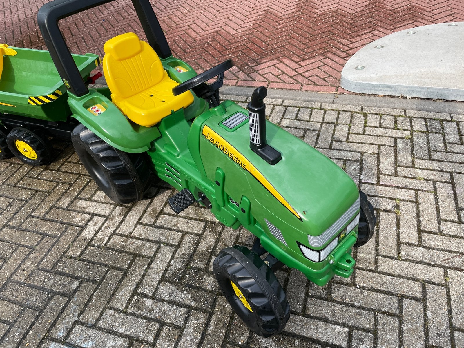 JOHN DEERE X-TRAC BEUGEL TRAPTRACTOR, Kinderen en Baby's, Speelgoed | Buiten | Voertuigen en Loopfietsen, Ophalen, Zo goed als nieuw