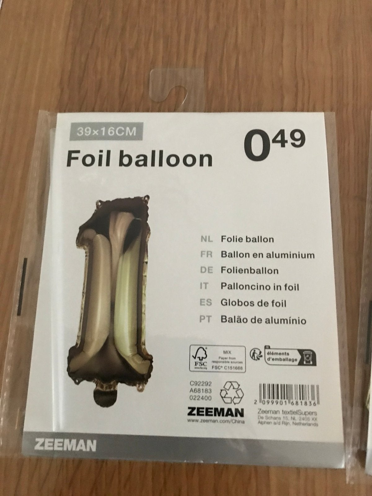 Nieuw opblaas cijfers, Ophalen of Verzenden, Nieuw, Versiering, Verjaardag