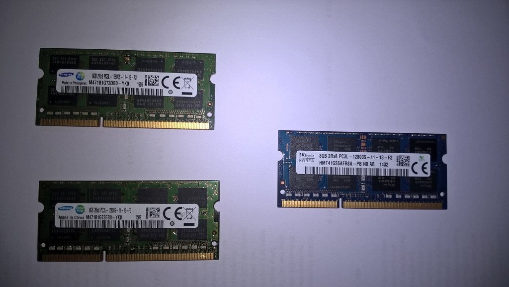 DDR3 8Gb pc3(12800S)3 stuks, Ophalen of Verzenden, Gebruikt