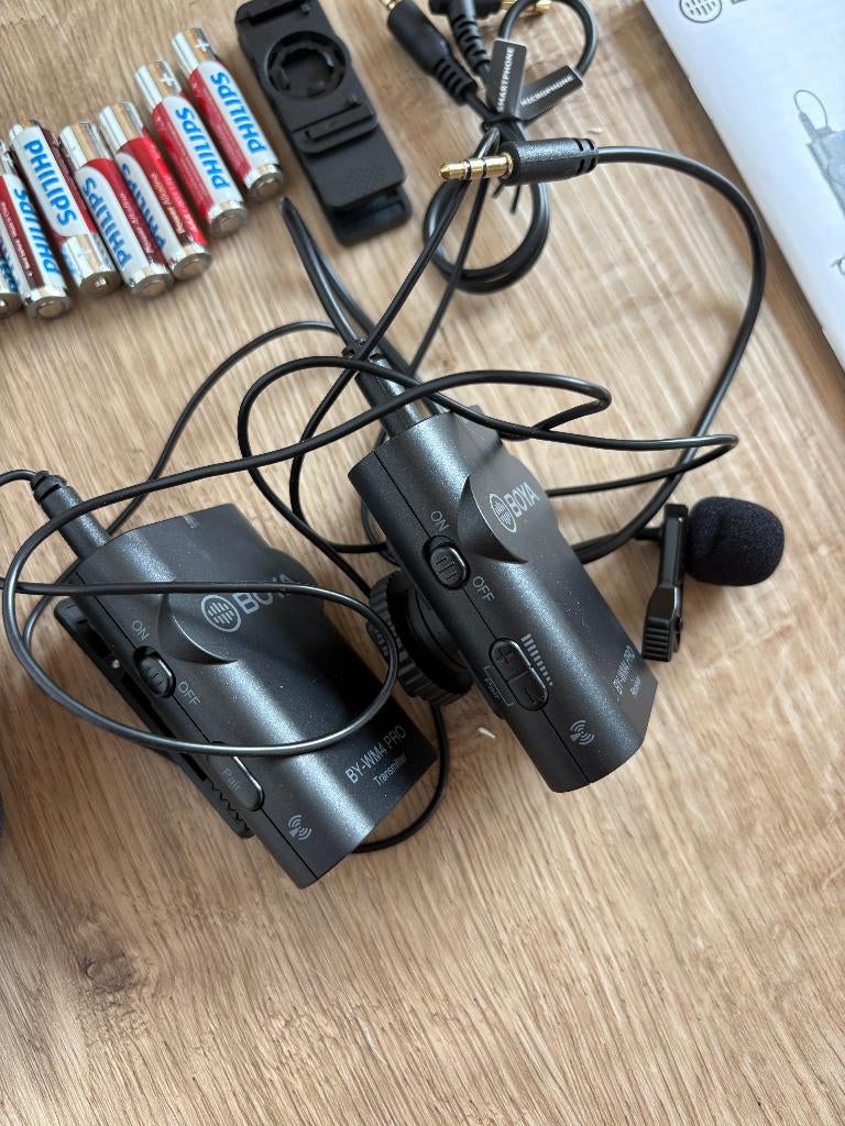 BOYA BY-WM4 PRO K2 draadloze microfoonset – 1x gebruikt, Ophalen, Zo goed als nieuw, Video