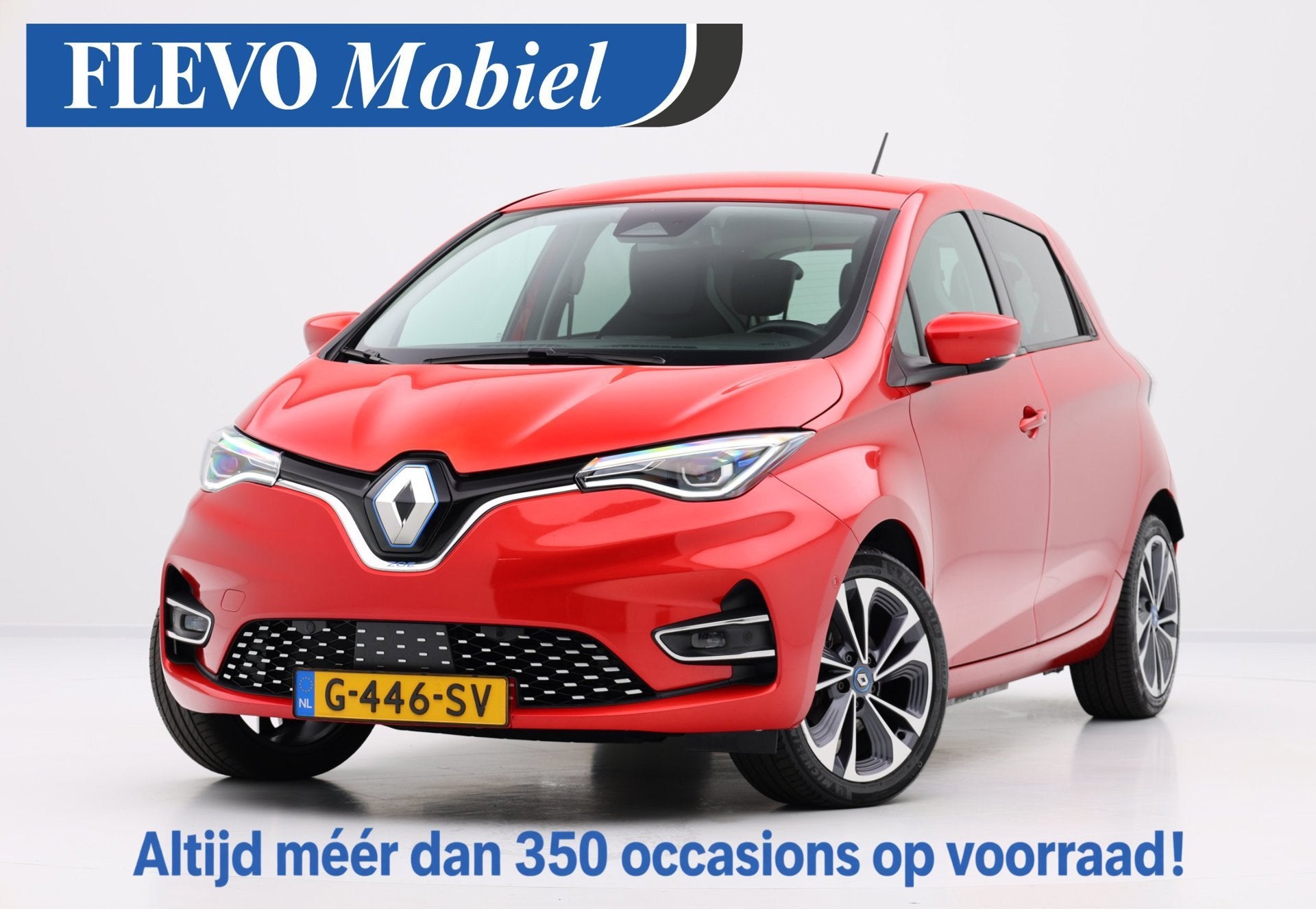 Renault ZOE R135 Intens 52 kWh (HuurAccu) Aut. Half Leder|1e, Auto's, Dealer onderhouden, 136 pk, Gebruikt, Leder en Stof