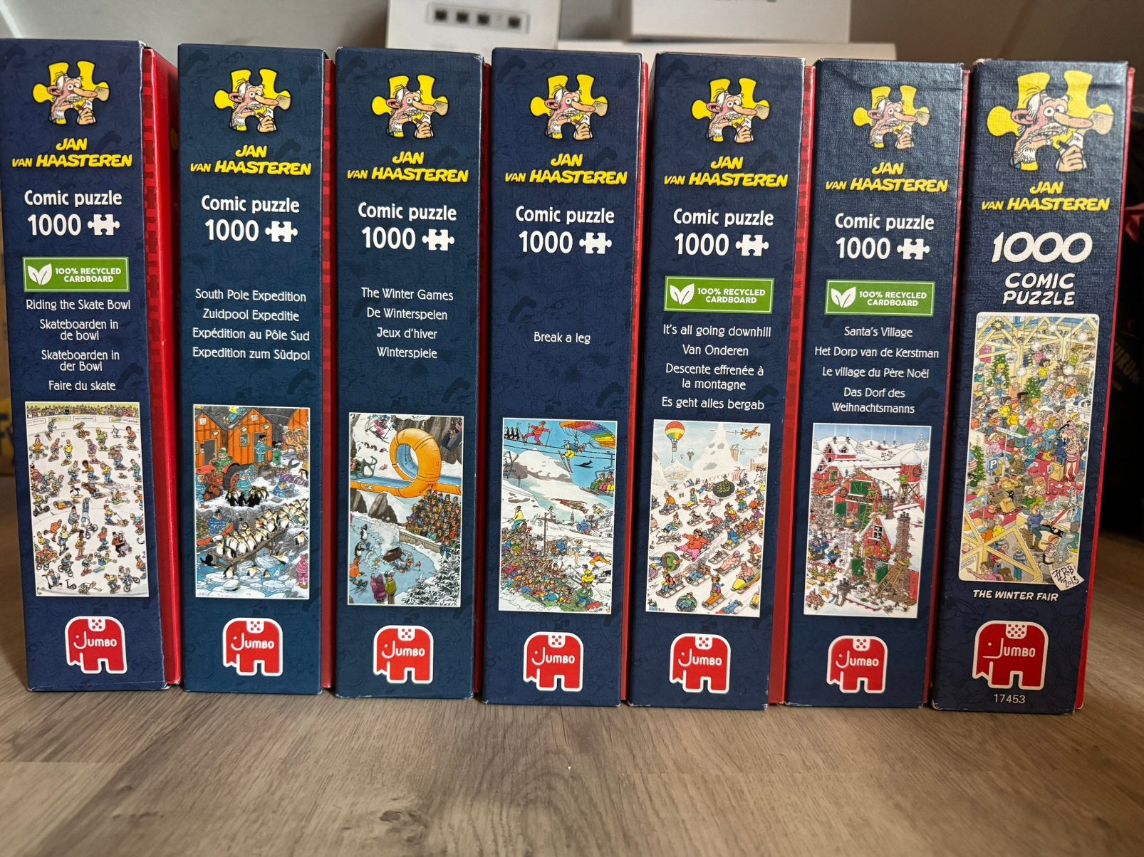 Jan van Haasteren puzzels 1000 stukjes, Hobby en Vrije tijd, Ophalen of Verzenden, 500 t/m 1500 stukjes, Gebruikt, Legpuzzel