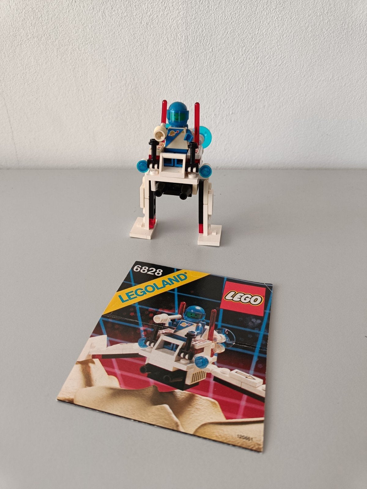 Lego Space Futuron 6828 Twin winged spoiler, met boekje,1988, Gebruikt, Lego, Ophalen of Verzenden, Space