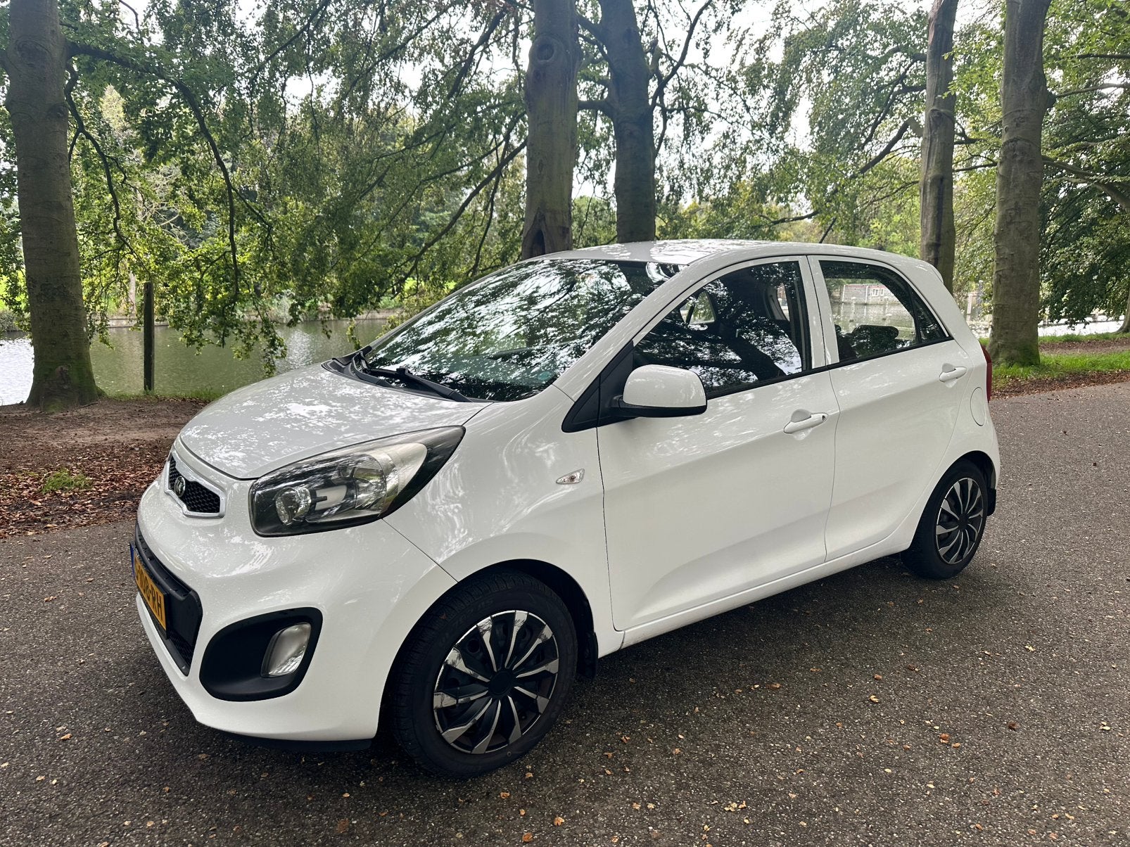 Kia Picanto 1.2 Cvvt 5-DRS 2012 Wit, Auto's, Voorwielaandrijving, 880 kg, 4 cilinders, 400 kg