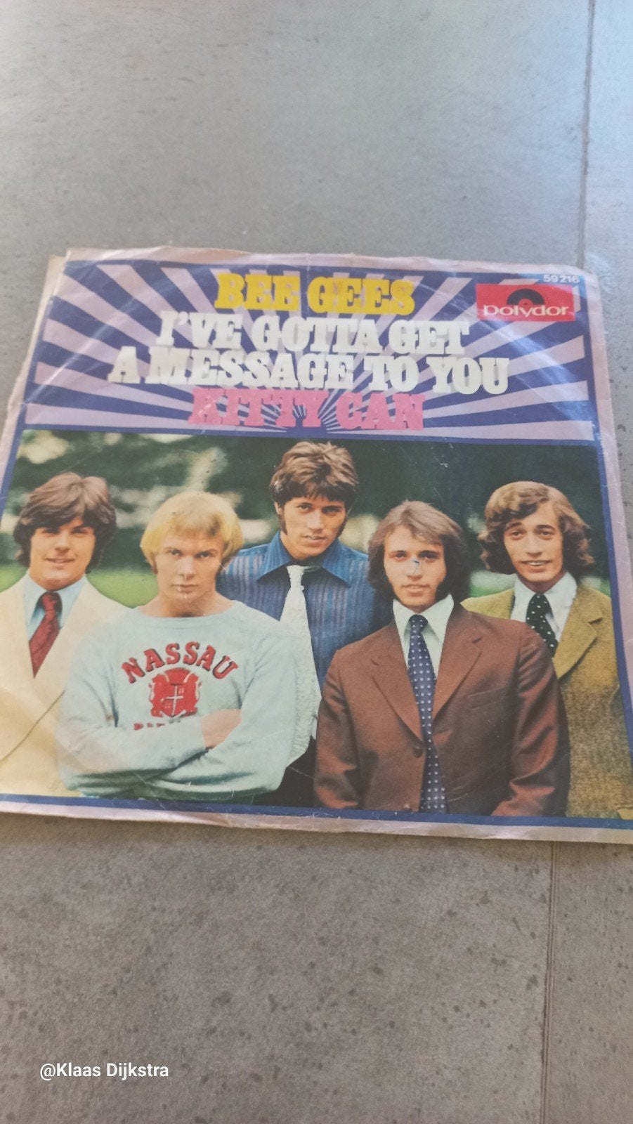 Bee Gees - I've Gotta Get A Message To You (Single), Gebruikt, Pop, 7 inch, Ophalen of Verzenden