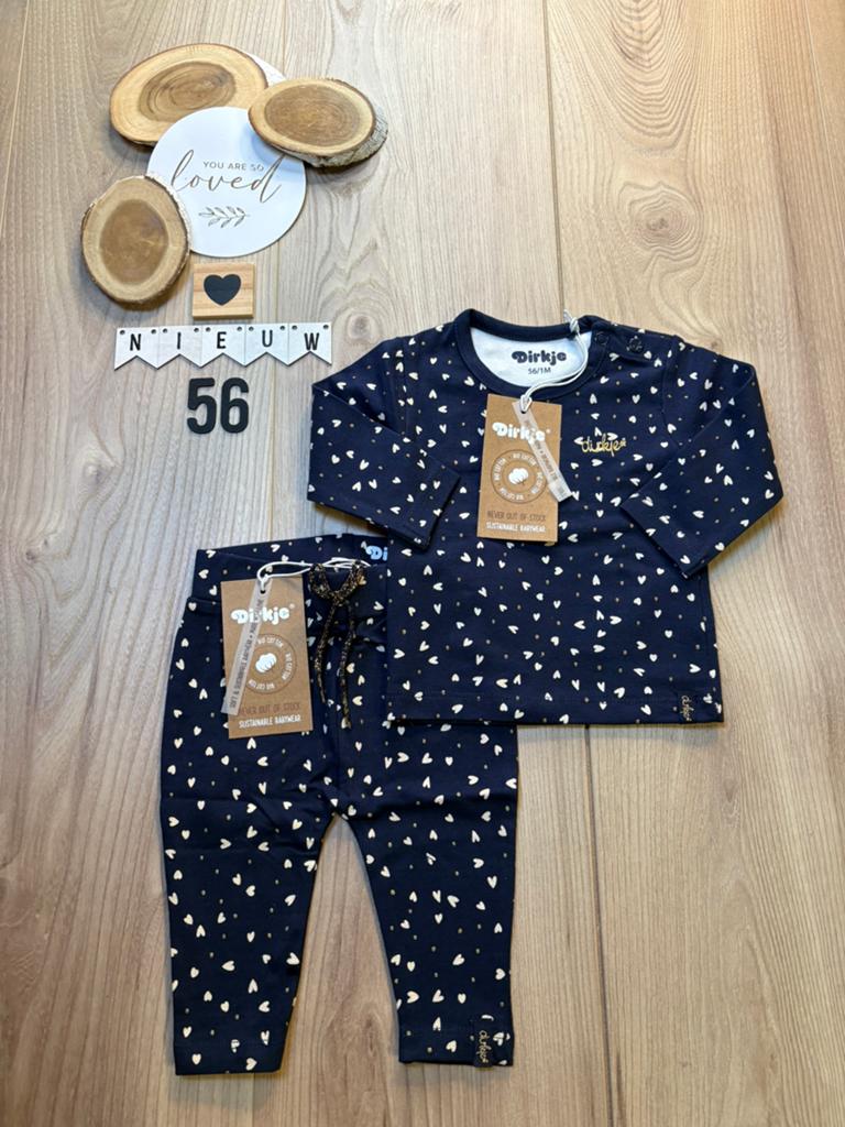 Baby meisje Dirkje blauw setje broekje shirtje maat 56, Kinderen en Baby's, Ophalen of Verzenden, Nieuw, Meisje, Setje