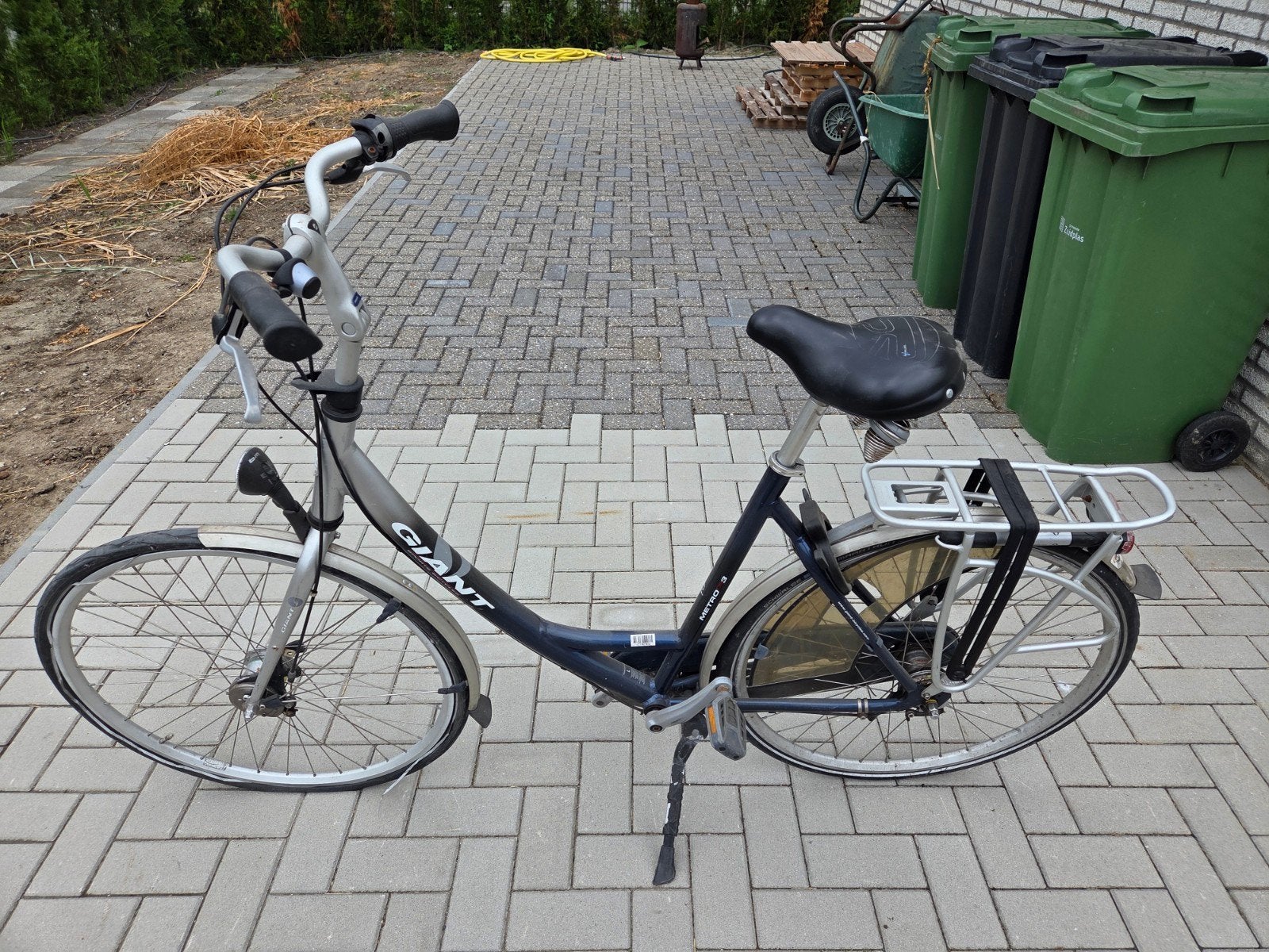 Oude Giant fiets om op te knappen, Ophalen, Gebruikt, Velgrem, Versnellingen