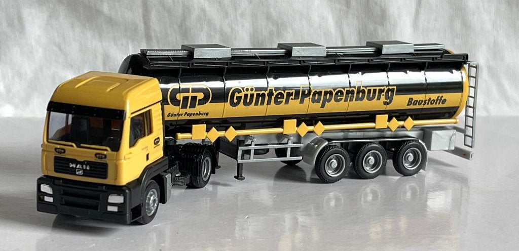 AWM: MAN TGA LX met kiepsilo-oplegger "Günter Papenburg", Ophalen of Verzenden, Zo goed als nieuw, Bus of Vrachtwagen