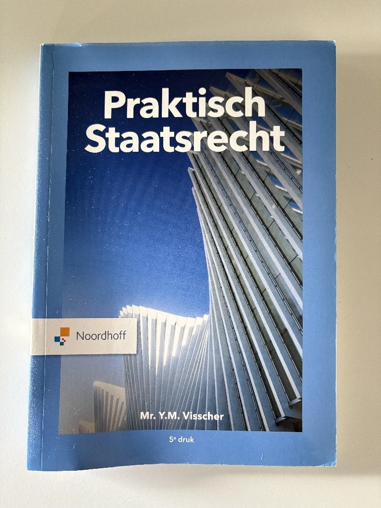 Praktisch Staatsrecht, Ophalen of Verzenden, Alpha, Zo goed als nieuw, HBO