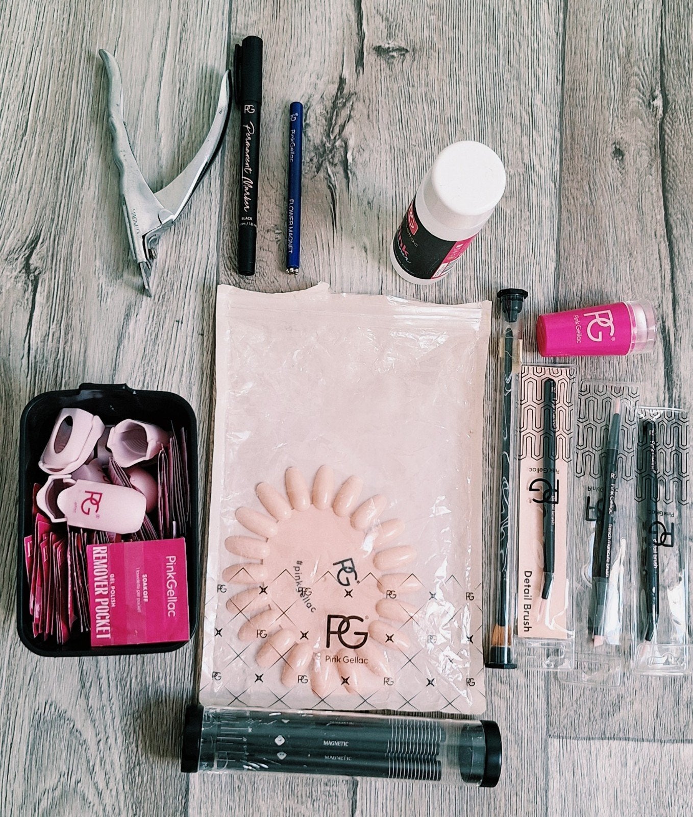 Set merk nagelspullen Magnetic & Pink gellac, Sieraden, Tassen en Uiterlijk, Uiterlijk | Cosmetica en Make-up, Ophalen of Verzenden