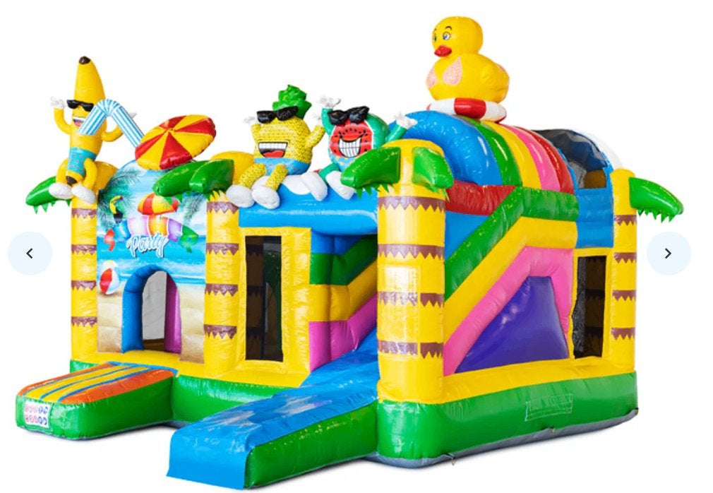 Te huur multiplay Summer springkussen te huur, huren, Ophalen of Verzenden, Nieuw, Verjaardag
