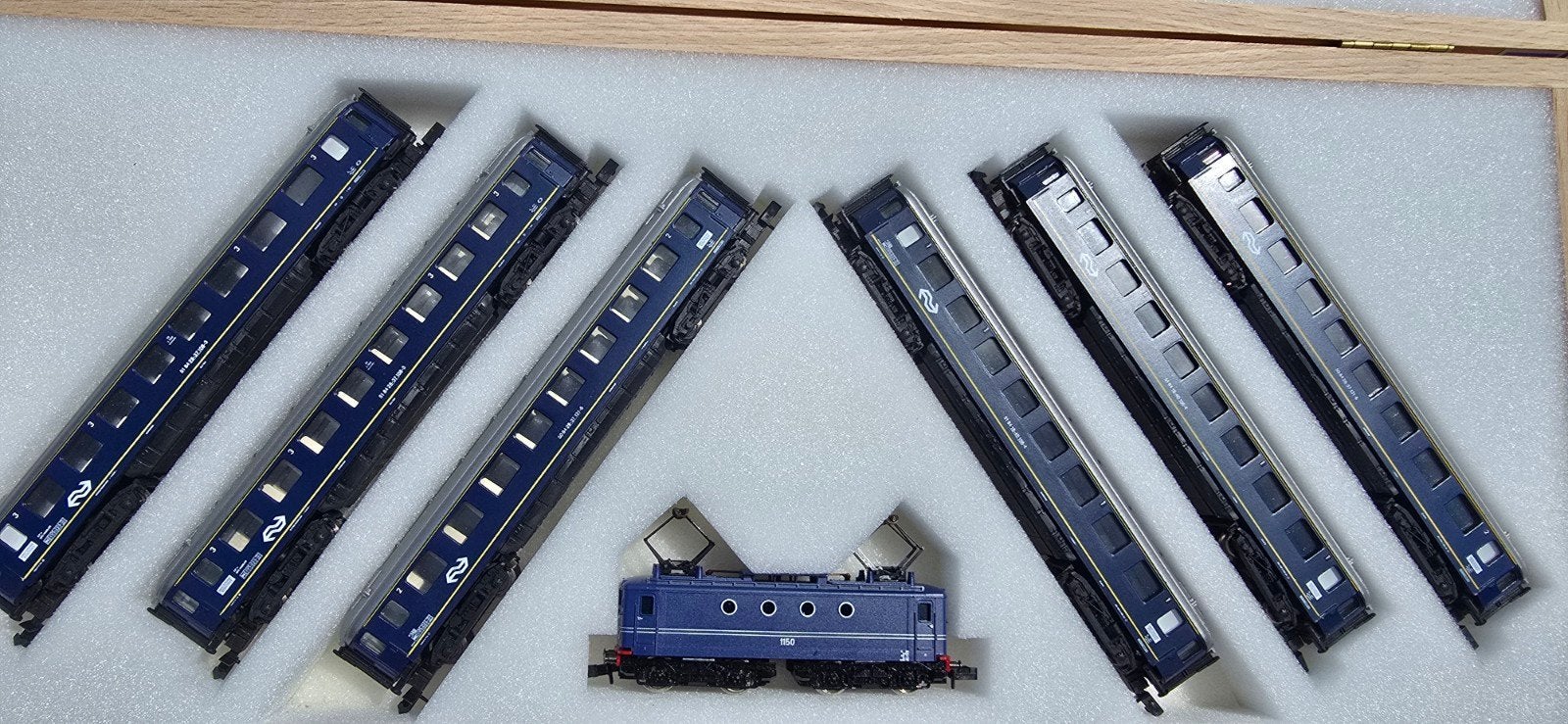 Fine Scale Munchen n-spoor NS.
Set 109 ns1100 blauw/plan D, Treinset, Gelijkstroom, Nieuw, NS