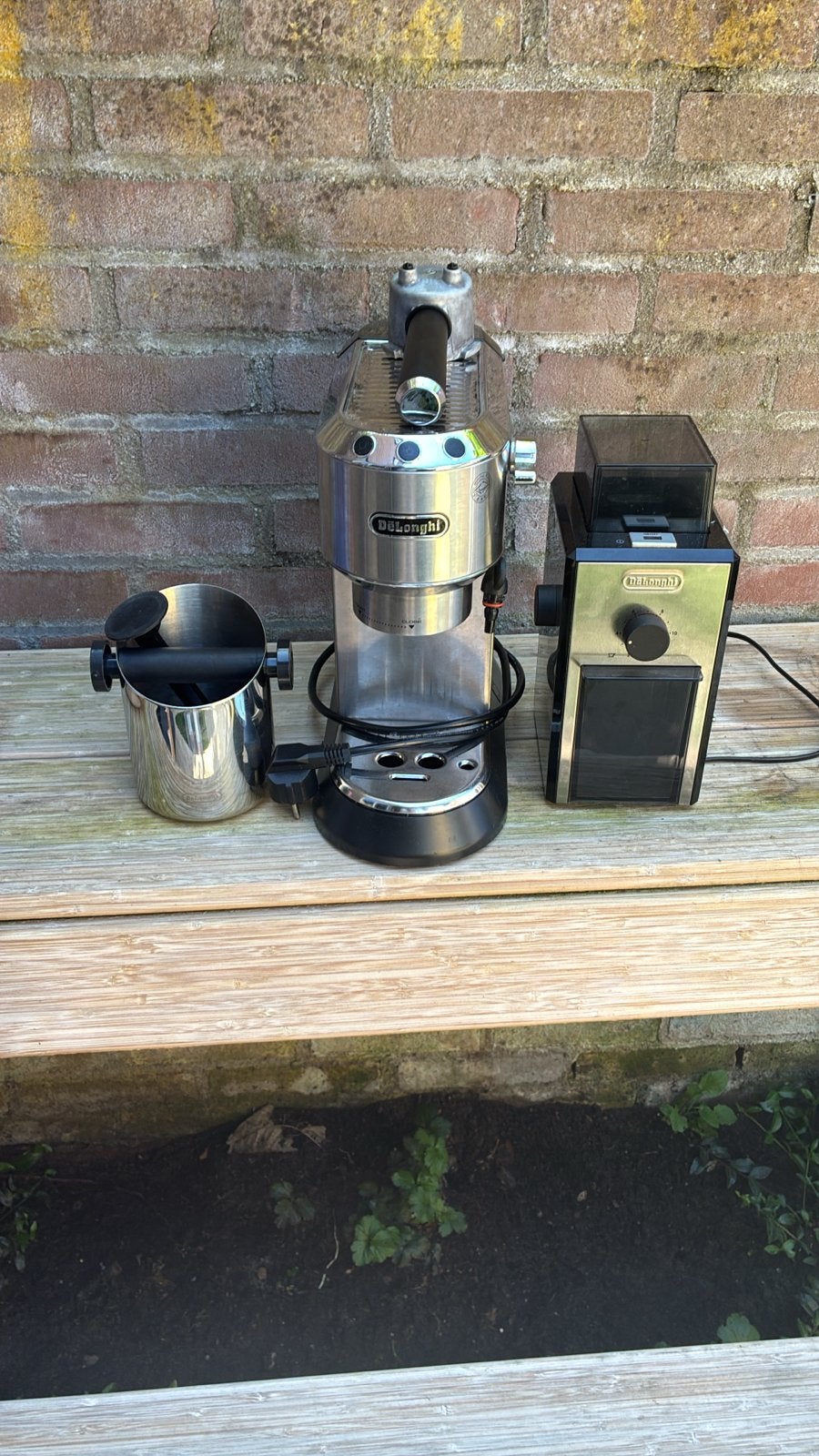 De'Longhi pistonapparaat | bonenmaler, Witgoed en Apparatuur, Koffiezetapparaten, Ophalen of Verzenden, Gebruikt, Espresso apparaat