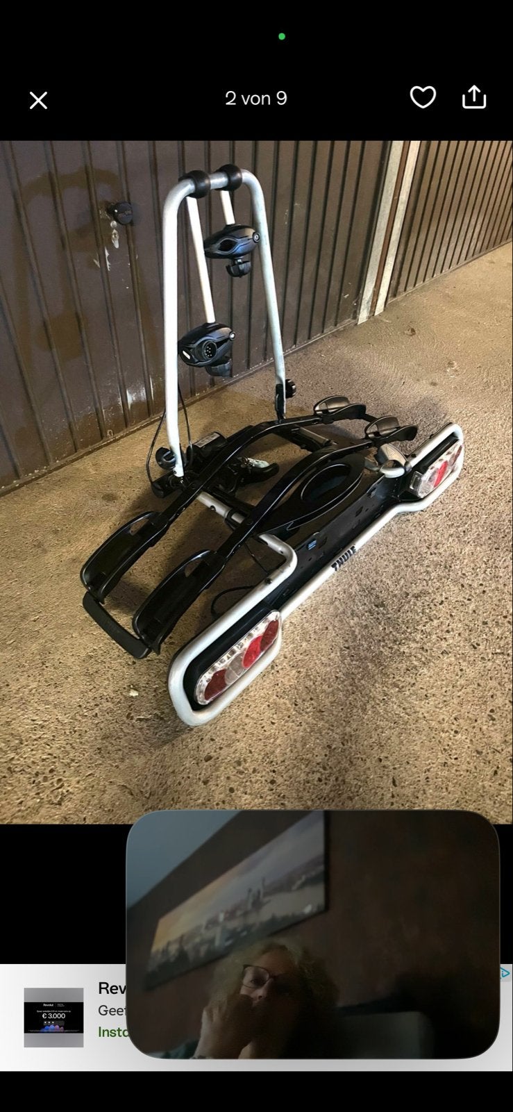 Thule Fietsendrager voor Trekhaak -, Gebruikt, Ophalen of Verzenden, 2 fietsen, Trekhaakdrager