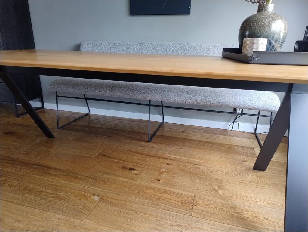 Goossens eettafel Uniek 200x100 cm - Z.g.a.n., 100 tot 150 cm, 200 cm of meer, Ophalen of Verzenden, Zo goed als nieuw