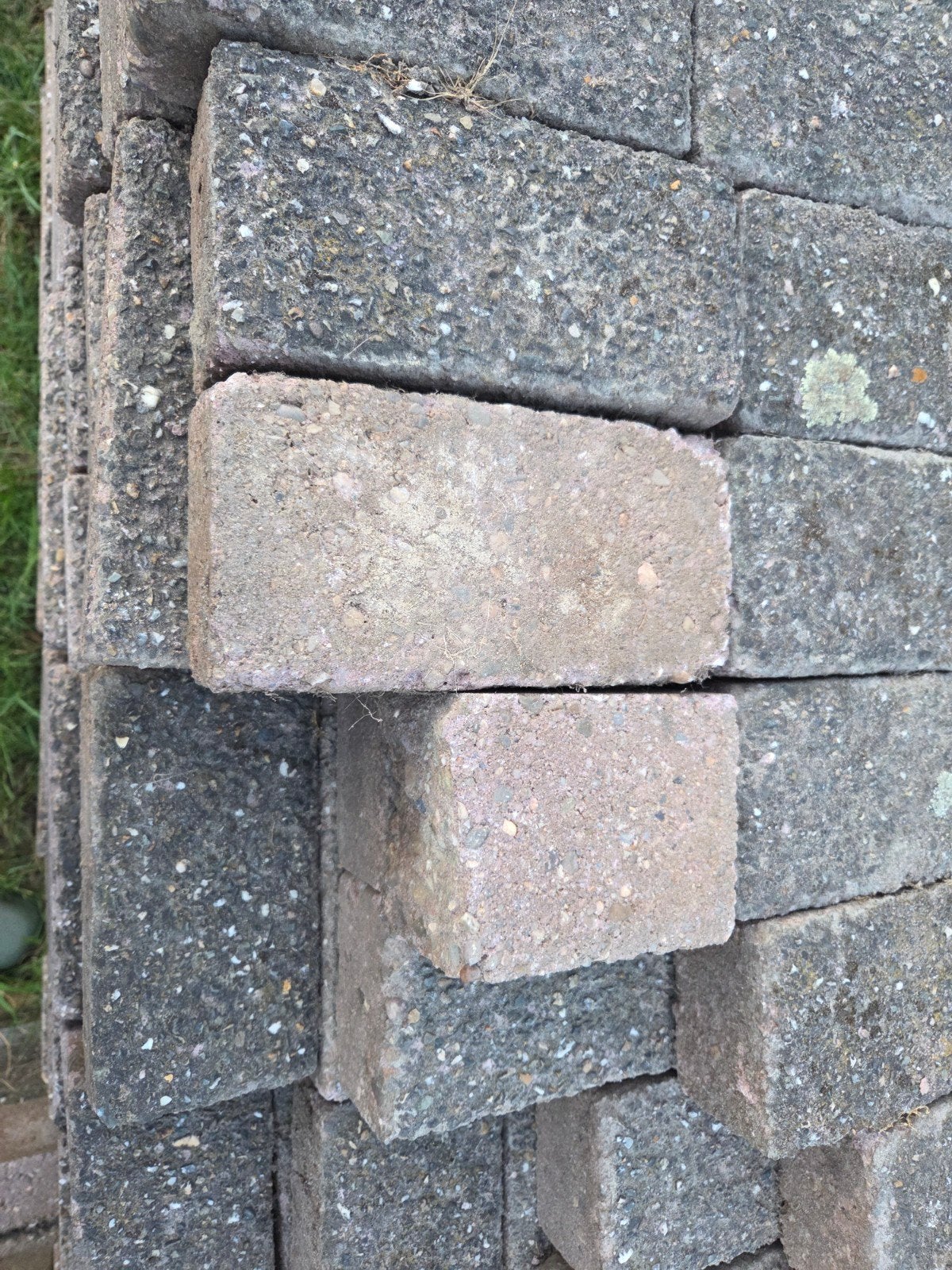 +/- 250 m2 rode betonnen klinkers, Ophalen, Gebruikt, Klinkers, 10 m² of meer