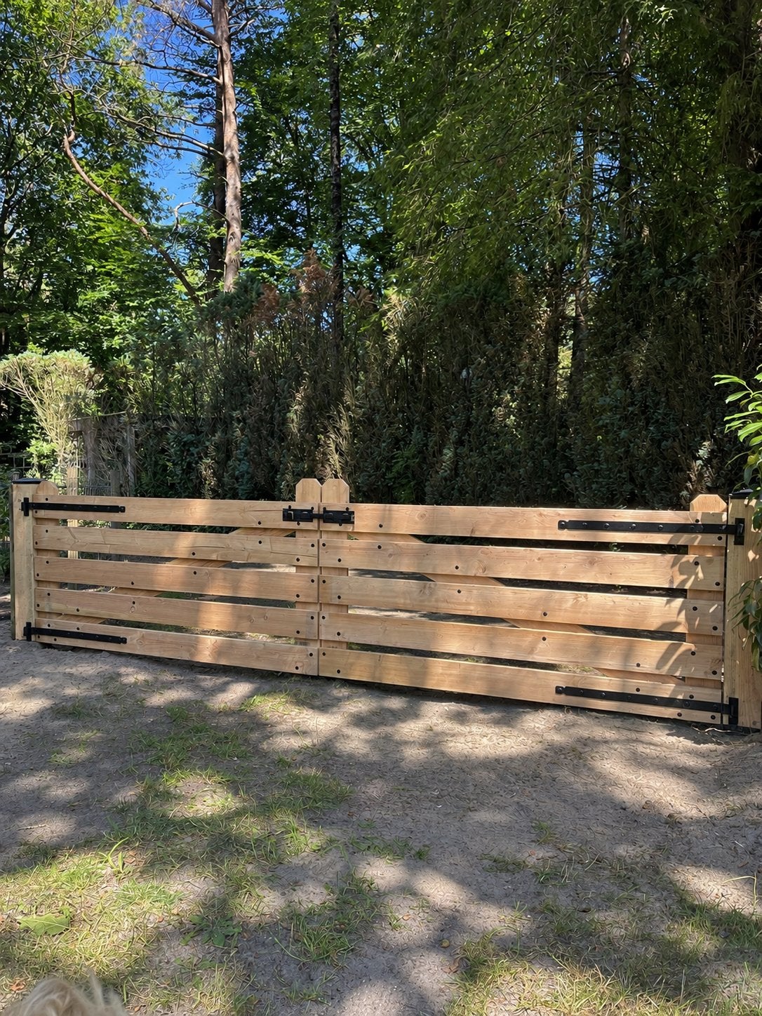 Douglas landhekken op maat, Ophalen