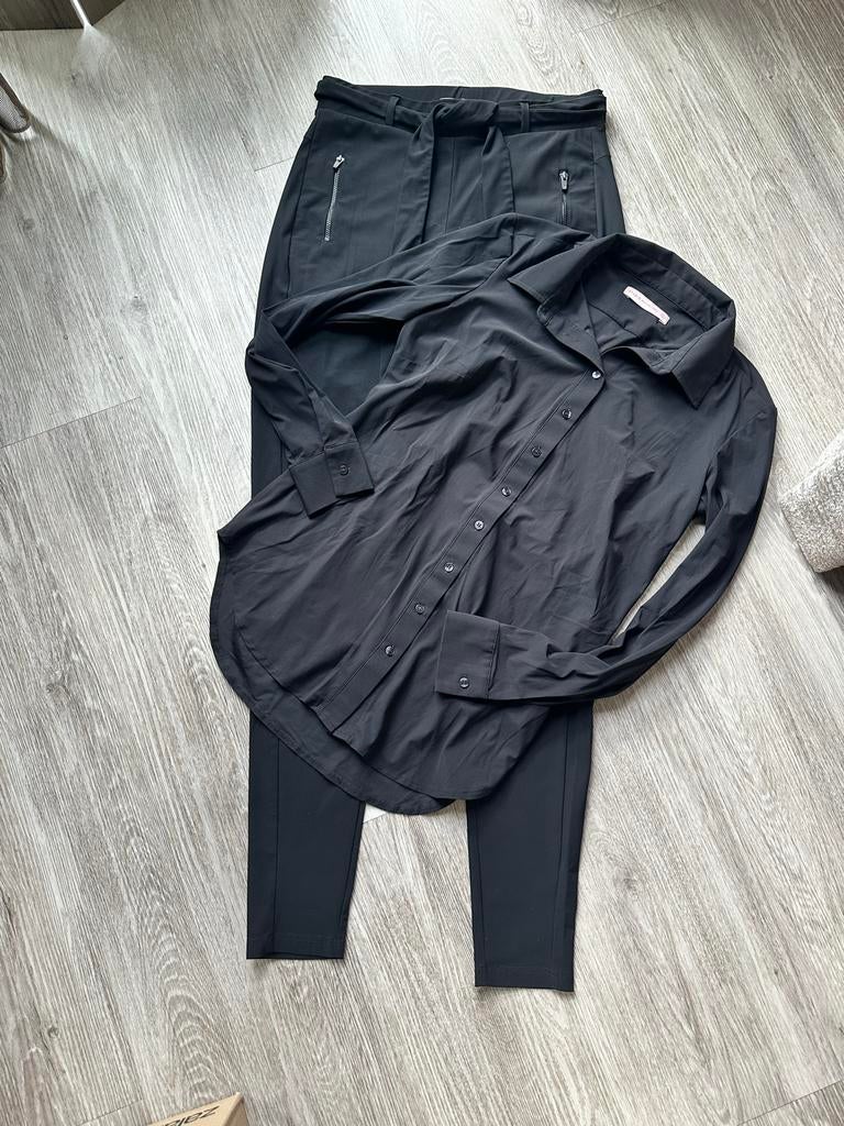 Studio Anneloes Poppy Blouse & Margot Broek - Maat S, Ophalen of Verzenden, Zo goed als nieuw, Maat 36 (S), Zwart