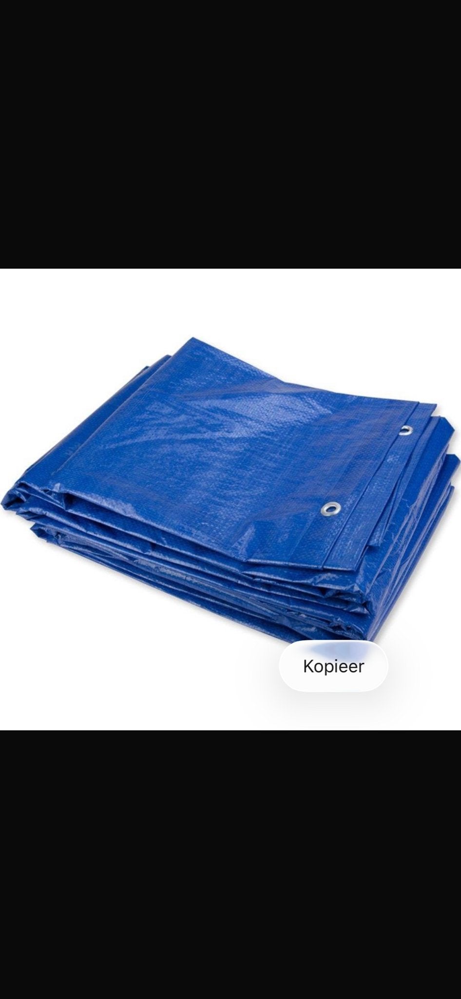 Blauw PE Afdekzeil Bouwzeil 8x12m 250gr, Doe-het-zelf en Verbouw, Zeil en Folie, Ophalen, Nieuw, 15 m² of meer, Zeil
