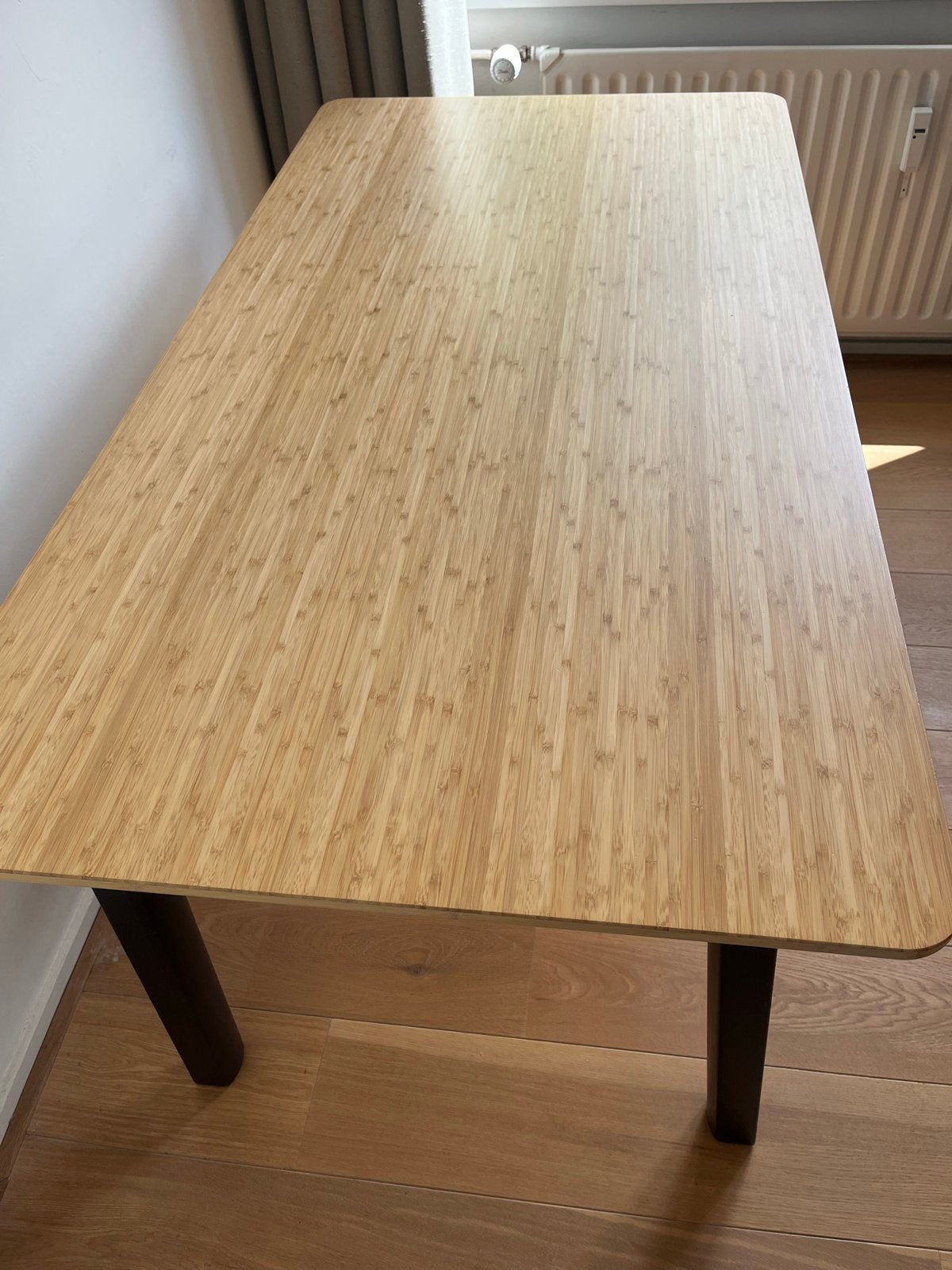 IKEA VÄSTANÅ tafel met houten blad, Ophalen, 100 tot 150 cm, 50 tot 100 cm, Zo goed als nieuw