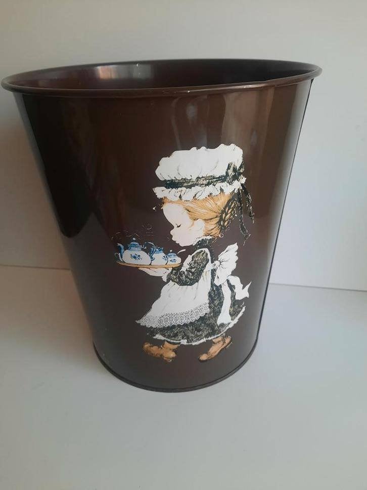Sarah Kay prullenbak / afvalemmer ~vintage ~, Verzamelen, Retro, Ophalen of Verzenden, Huis en Inrichting