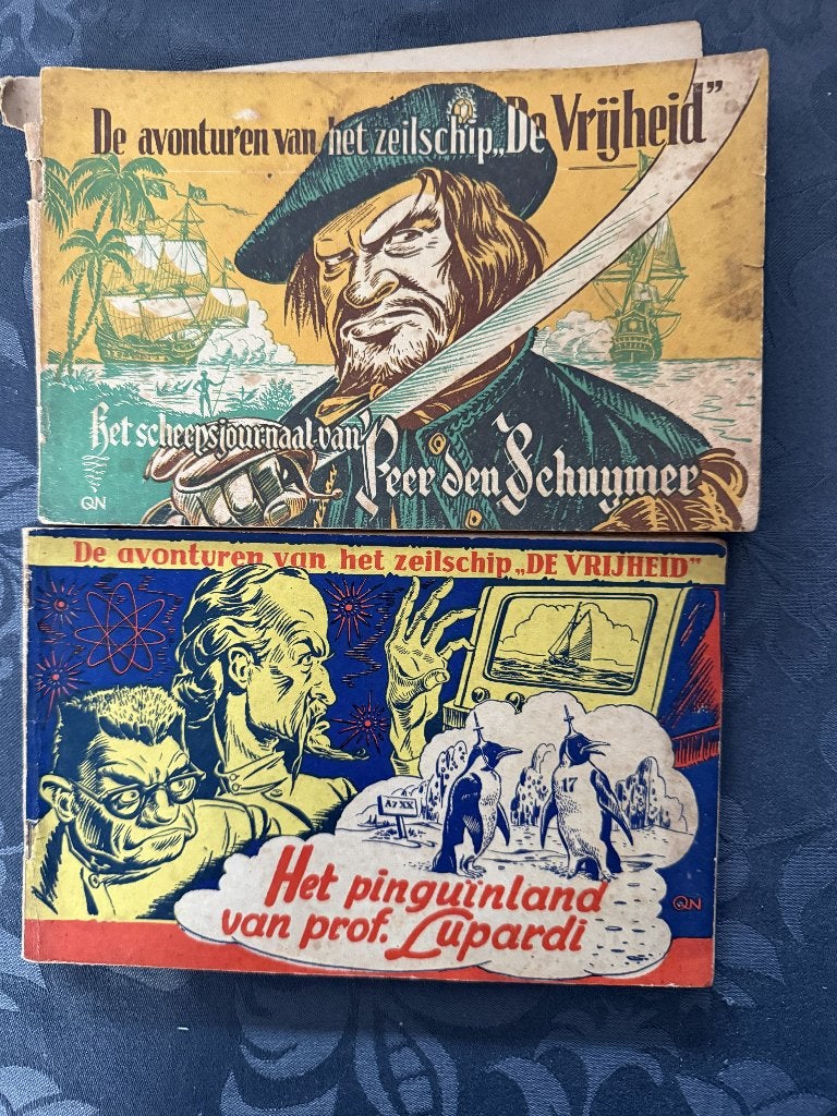 Vintage stripboeken: De Vrijheid & Het Pinguïnland, Boeken, Stripboeken, Meerdere stripboeken, Ophalen, Onbekend, Gelezen