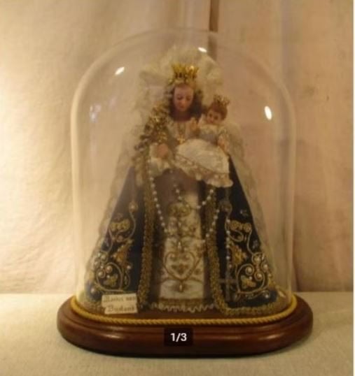 Prachtig Beeld - Maria en Jezus - Glazen Stolp - 30x20x27, Ophalen of Verzenden