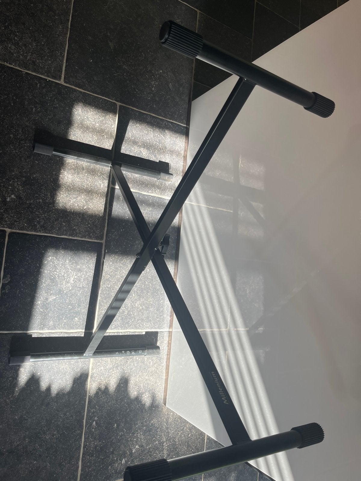 Millenium Keyboard Standaard - Zwart, Zo goed als nieuw, Ophalen, Zo goed als nieuw, Instrumentstandaard, Keyboard of Synthesizer